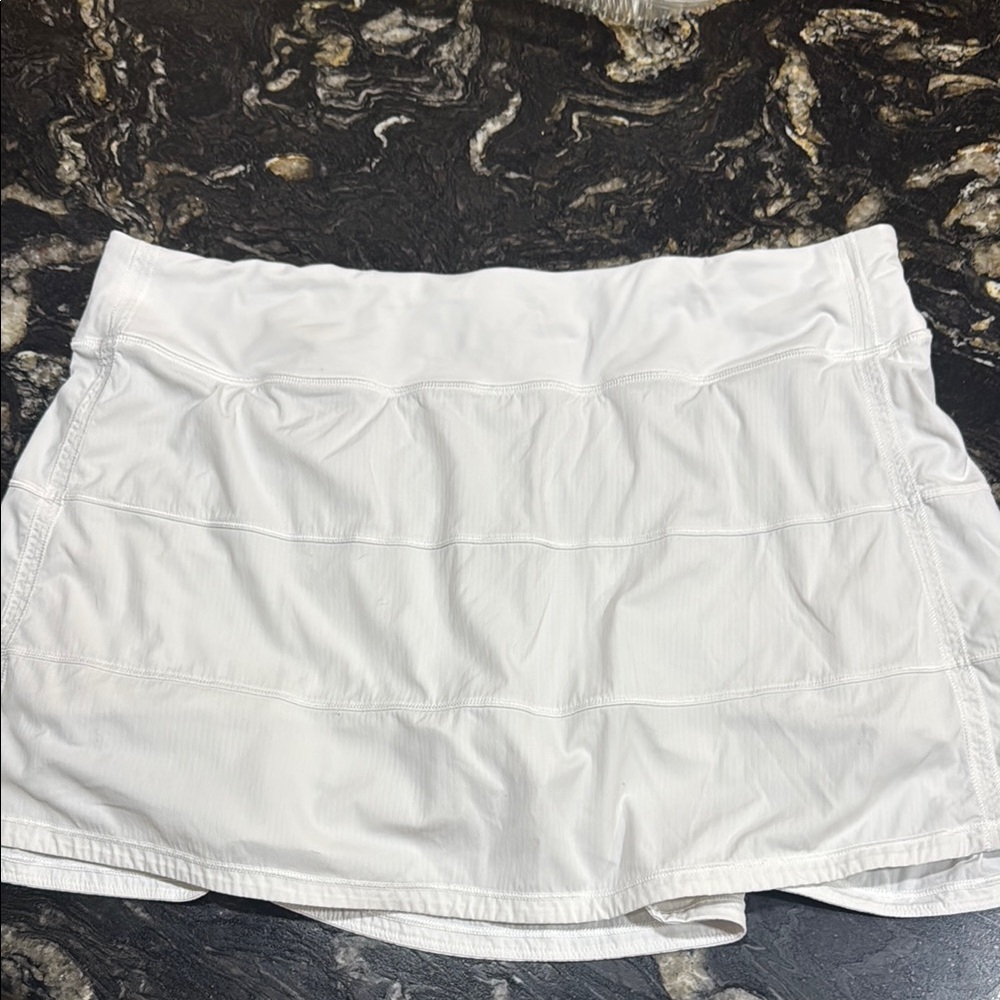 lululemon athletica Crisp White Mini Skirt